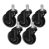 Stool Castors Activeshop Roll Speed - Black