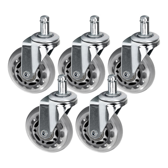 Stool Castors Activeshop Roll Speed - Silver