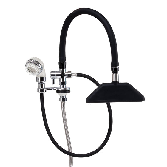 Waterfall Tap for Backwash Unit Gabbiano - Chrome-Black