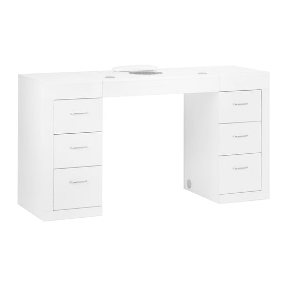 Manicure Table Activeshop 324 with Dust Extraction - White