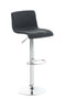 Bar Stool with Backrest, Adjustable and Swivelling - Dark Grey