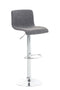 Bar Stool with Backrest, Adjustable and Swivelling - Light Grey