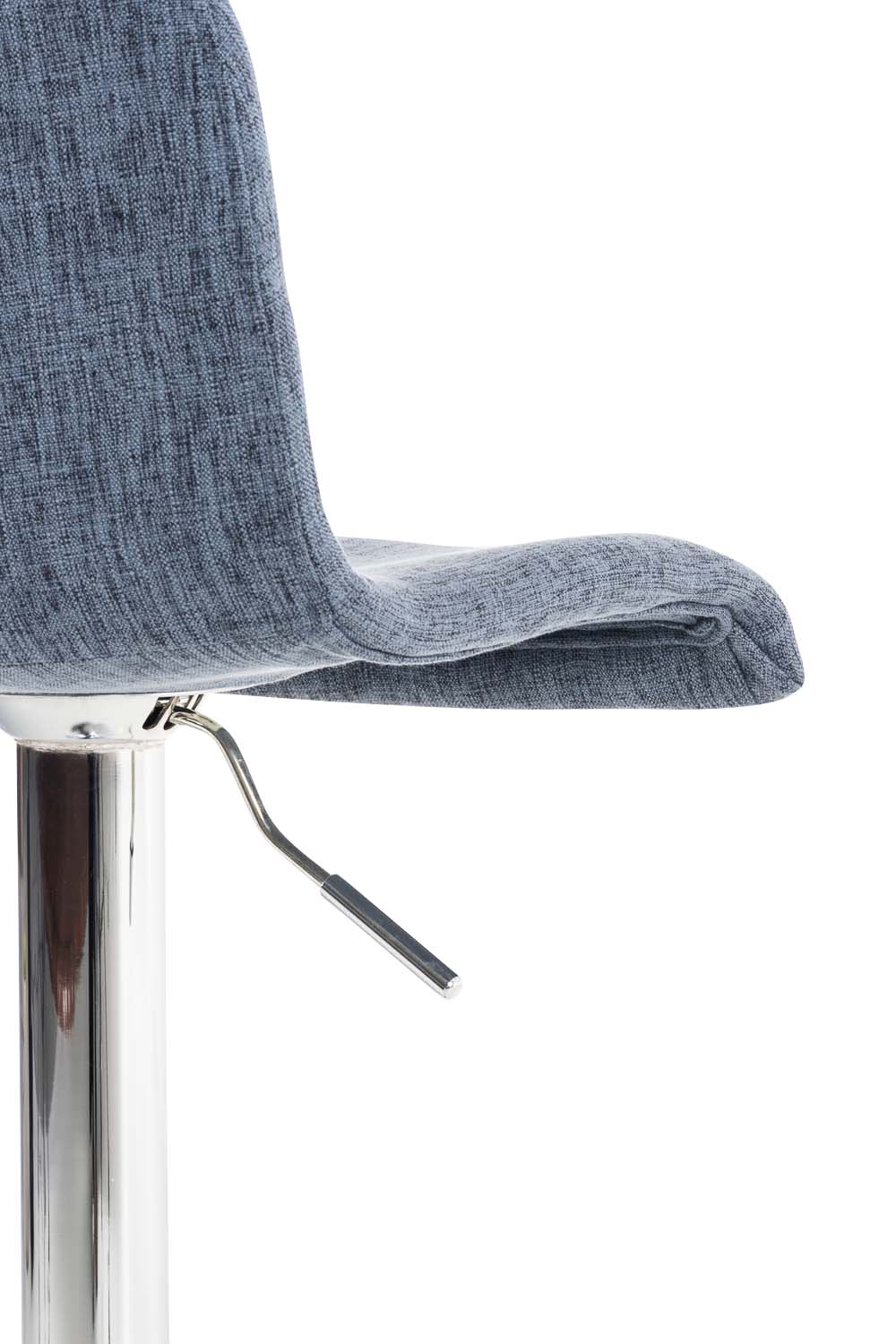 Barkruk met Rugleuning Stof Verstelbaar Draaibaar 105 Blauw - afbeelding 8