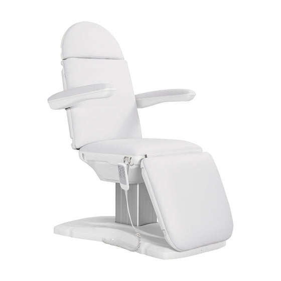 Electric Treatment Chair Sillon Eclipse, 4 Motors, Trendelenburg - White