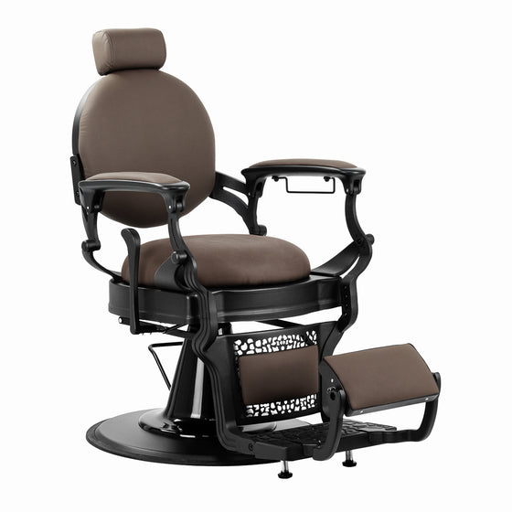 Barber Chair Gabbiano Niccolo - Brown & Black