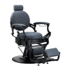 Barber Chair Gabbiano Niccolo - Graphite & Black