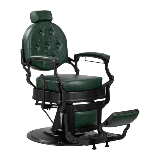 Barber Chair Gabbiano President - Green and Black