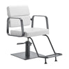Hairdressing Chair Gabbiano Porto - White and Grey