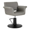 Hairdressing Chair Gabbiano Lucca - Grey and Black