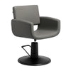 Hairdressing Chair Gabbiano Mataro - Grey and Black