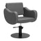 Hairdressing Chair Gabbiano Sevilla - Grey and Black