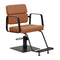 Hairdressing Chair Gabbiano Porto - Black and Orange