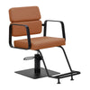 Hairdressing Chair Gabbiano Porto - Black and Orange
