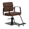 Hairdressing Chair Gabbiano Porto - Black and Chocolate