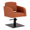Hairdressing Chair Gabbiano Elda - Brown and Black