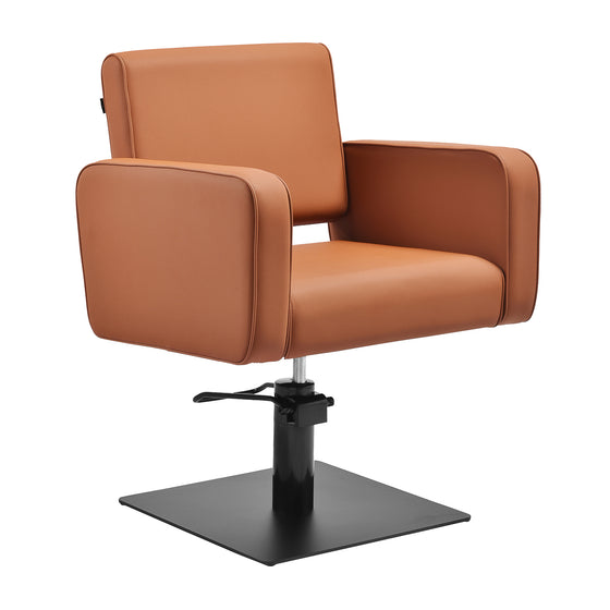 Hairdressing Chair Gabbiano Bilbao - Brown and Black