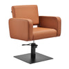 Hairdressing Chair Gabbiano Bilbao - Brown and Black