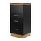 Hair Salon Drawer Cabinet Gabbiano 2027BG - Black
