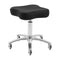 Salon Stool Omega Supremo - Black and Chrome