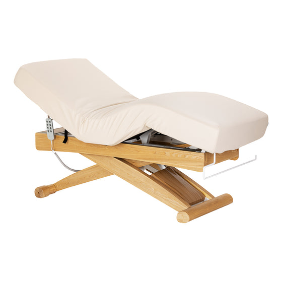 Electric Massage Table Sillon Siesta - Cream and Light Brown