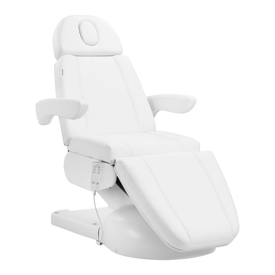 Electric Heated Treatment Chair Azzurro Lux, 3 Motors - White