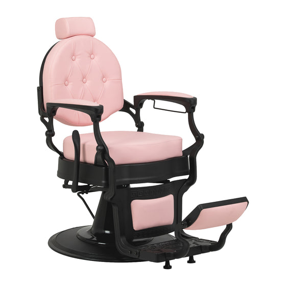 Barber Chair Gabbiano President - Pink and Black