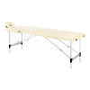 Folding Massage Table Balance 2 Zones - Cream