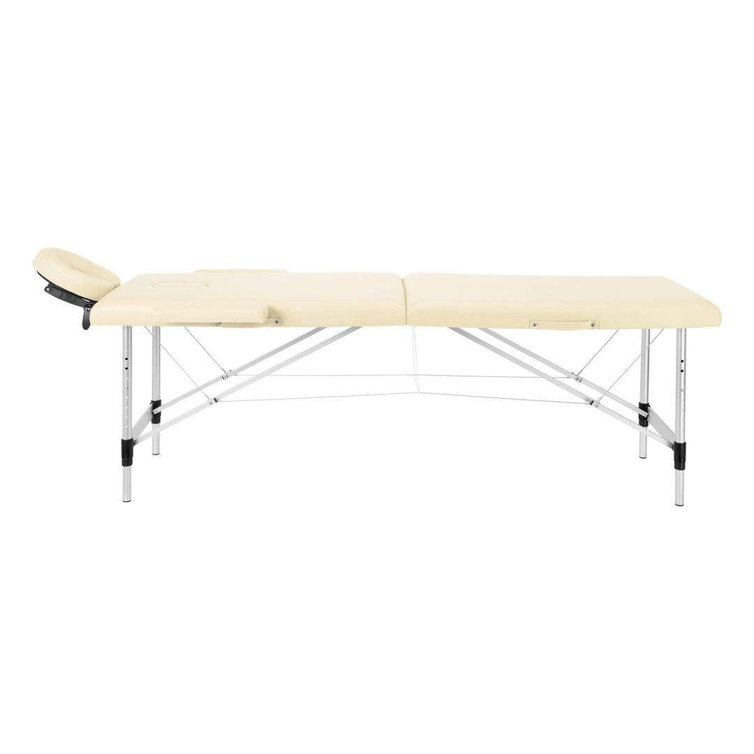 Folding Massage Table Balance 2 Zones - Cream