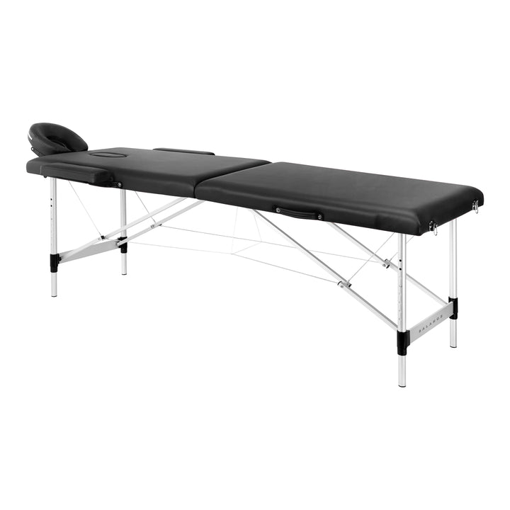 Folding Massage Table Balance 2 Zones - Black