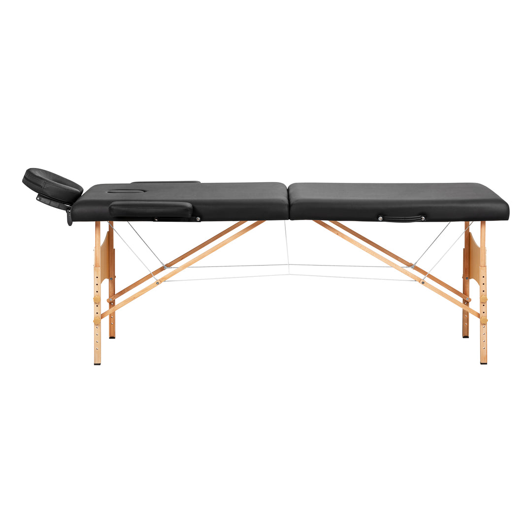 Folding Massage Table Balance, 2 Zones - Black
