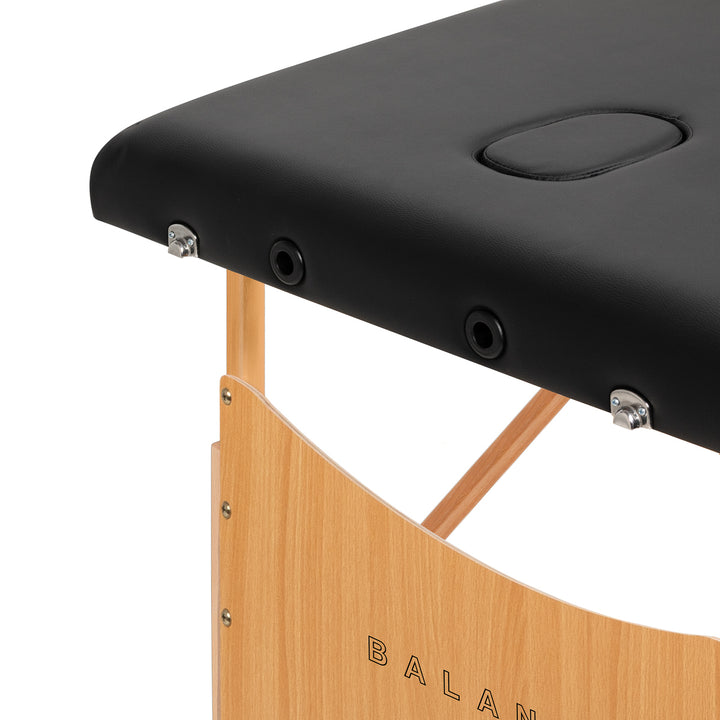 Folding Massage Table Balance, 2 Zones - Black