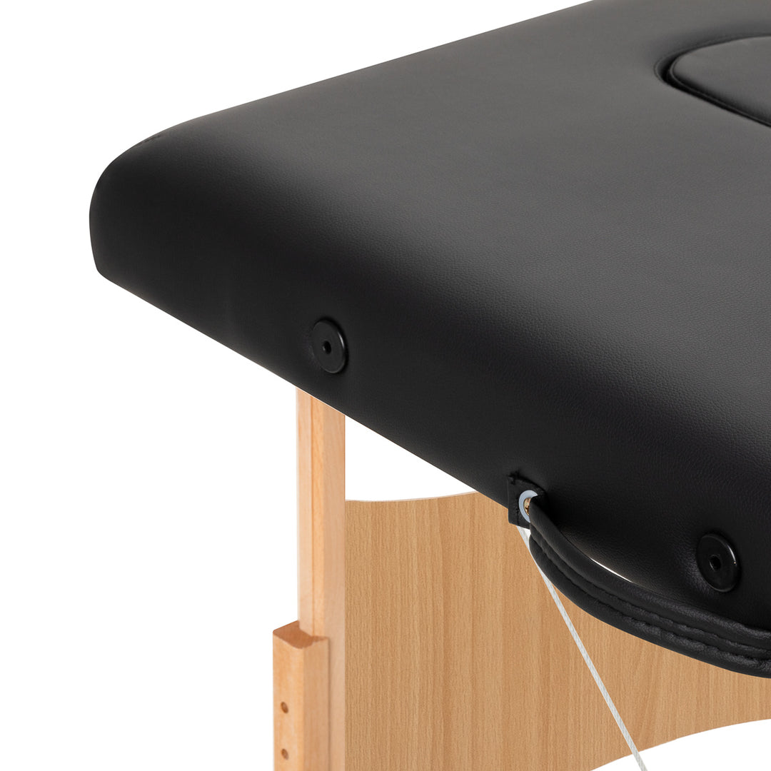Folding Massage Table Balance, 2 Zones - Black