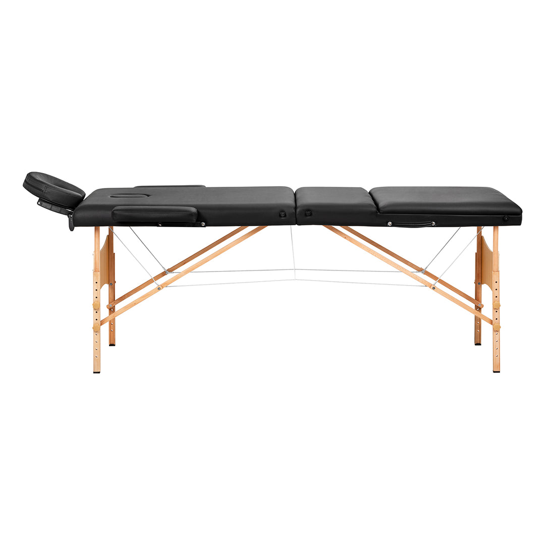Folding Massage Table Balance, 3 Zones - Black