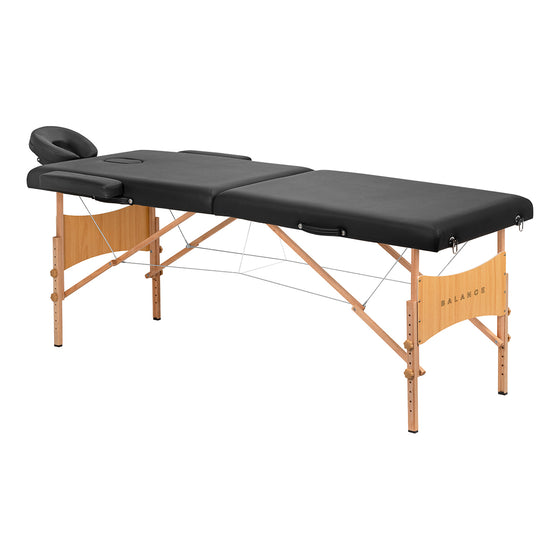 Folding Massage Table Balance Lux, 2 Sections - Black