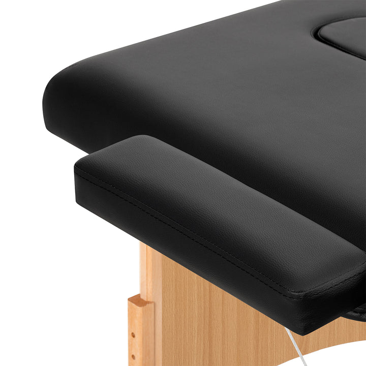 Folding Massage Table Balance Lux, 2 Sections - Black