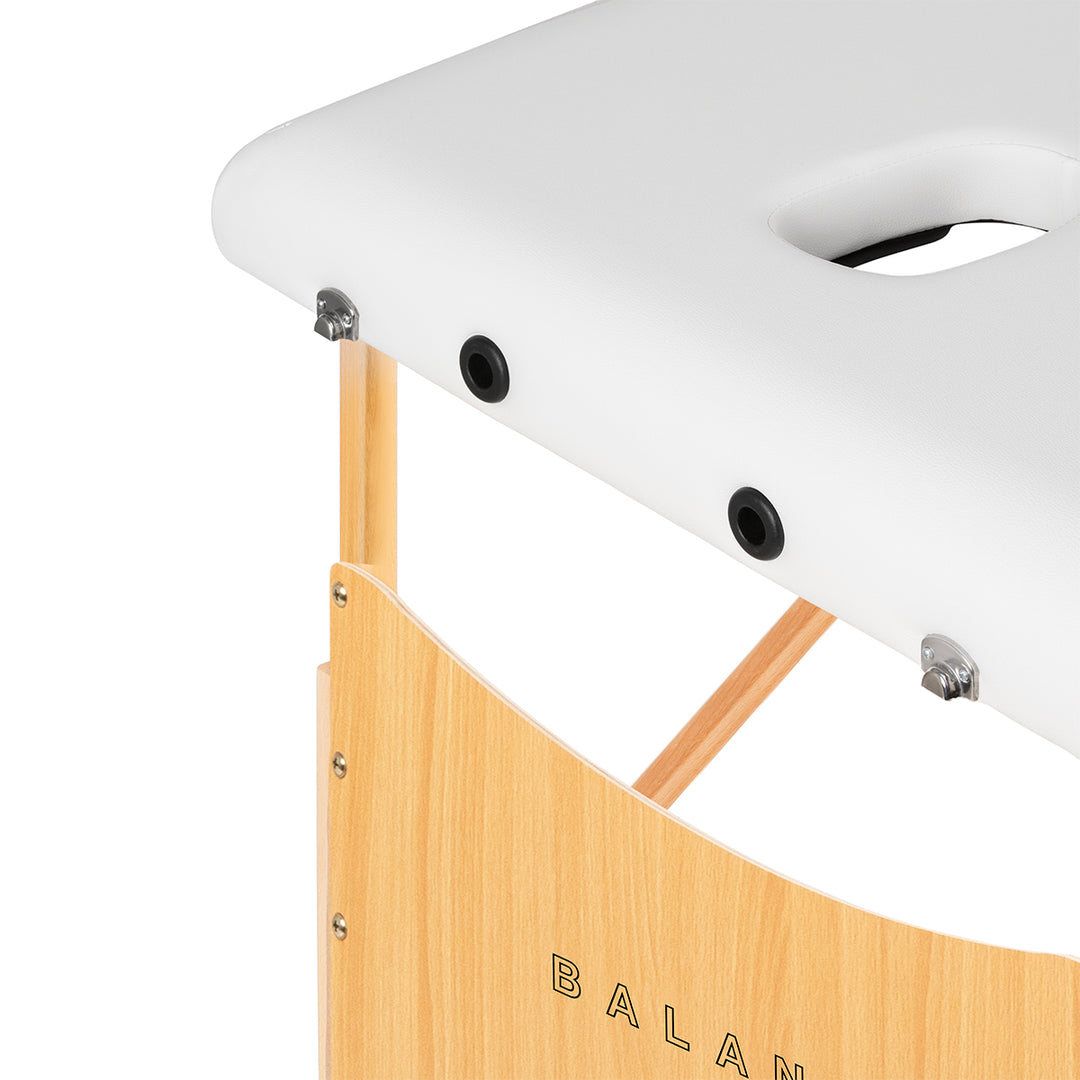 Folding Massage Table Balance Lux, 2 Sections - White