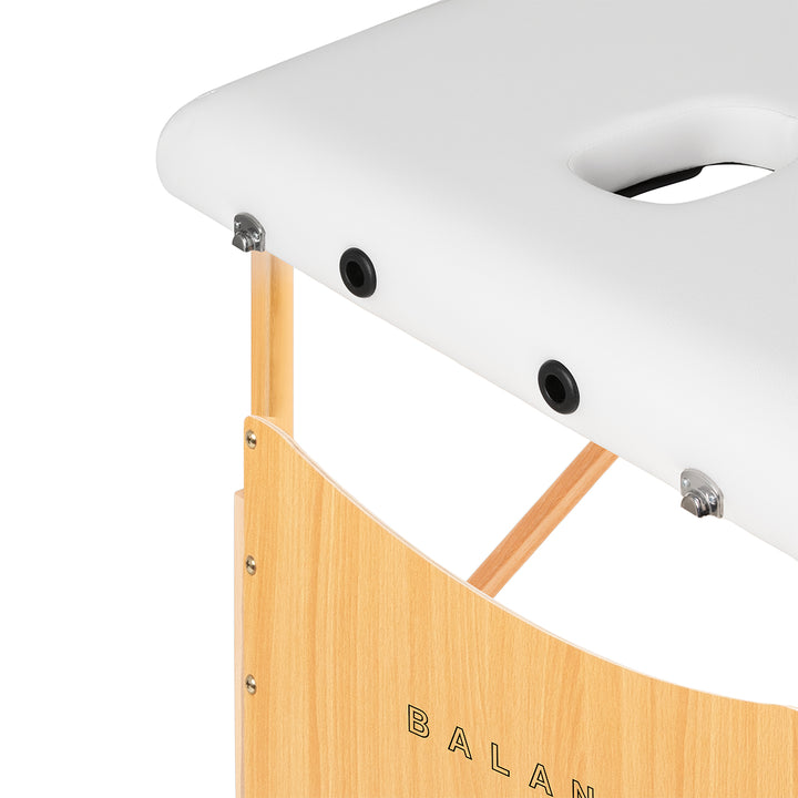 Folding Massage Table Balance Lux, 2 Sections - White