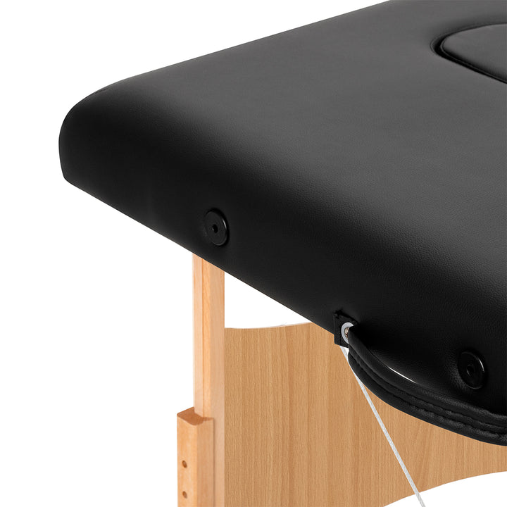 Folding Massage Table Balance Lux, 3 Sections - Black