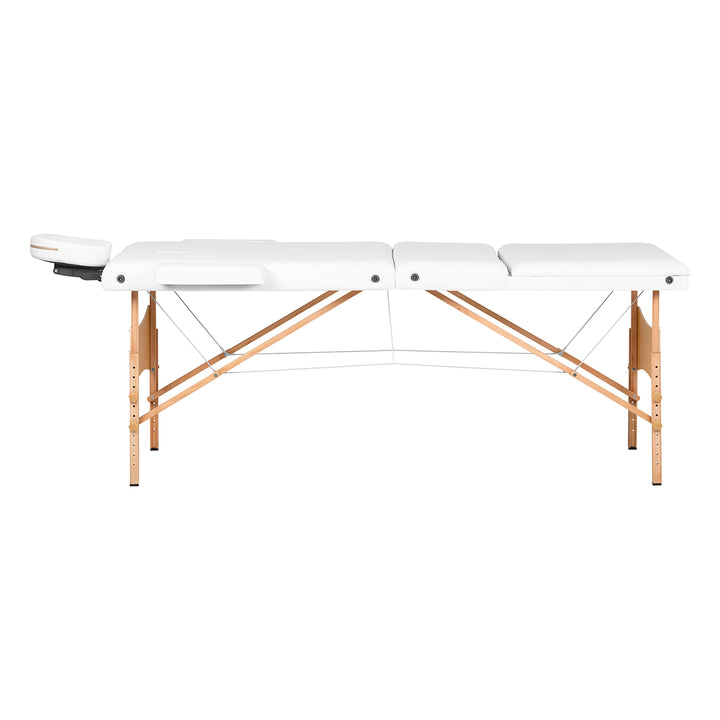 Folding Massage Table Balance Lux, 3 Sections - White
