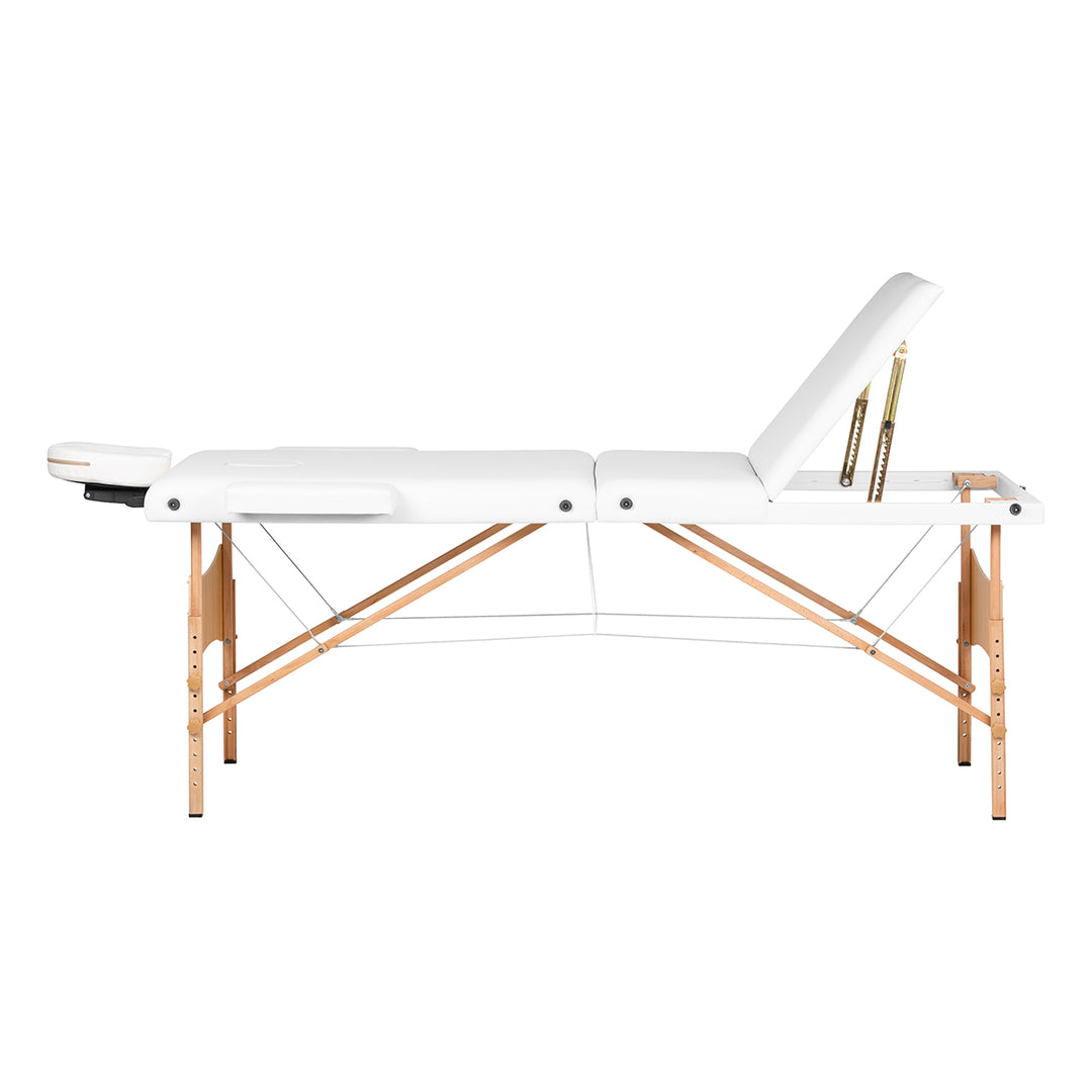 Folding Massage Table Balance Lux, 3 Sections - White