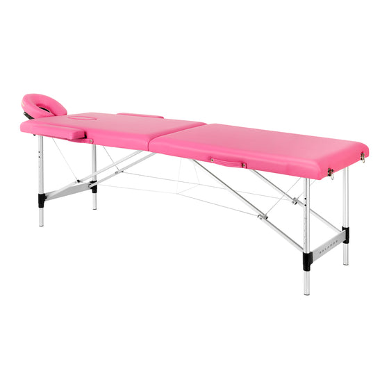 Folding Aluminium Massage Table Balance - Pink
