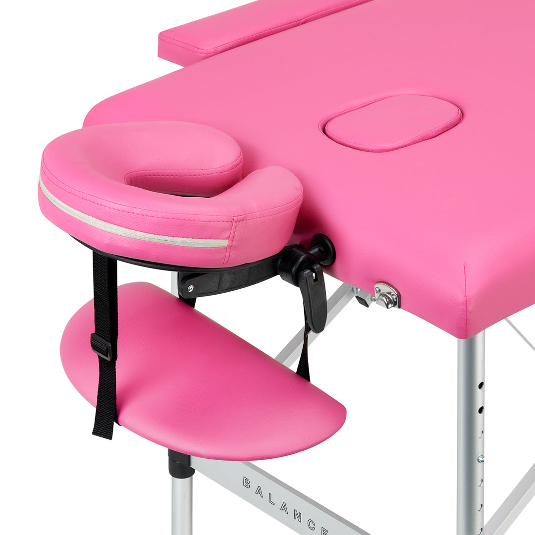 Folding Aluminium Massage Table Balance - Pink