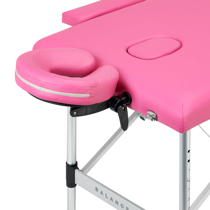 Folding Aluminium Massage Table Balance - Pink