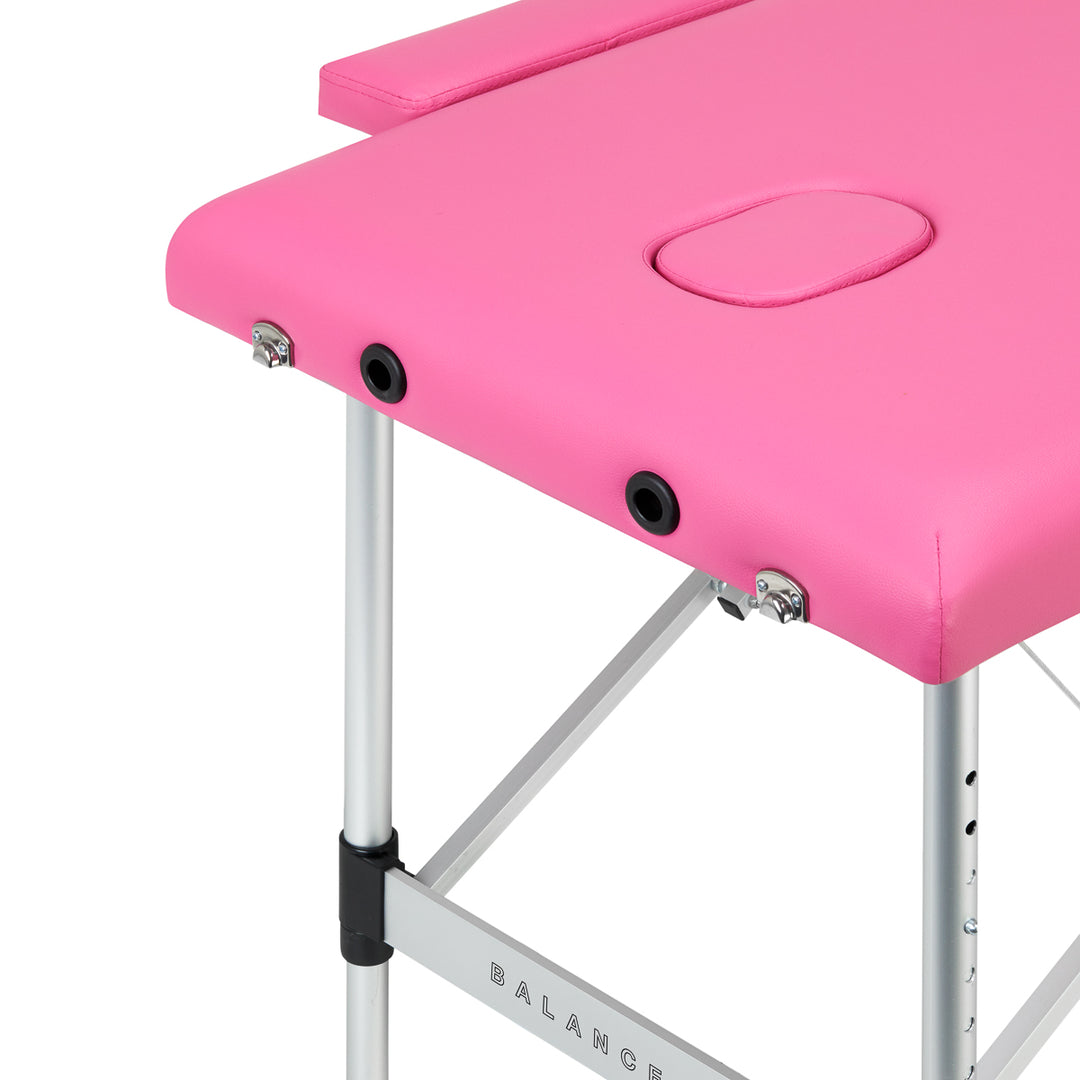 Folding Aluminium Massage Table Balance - Pink