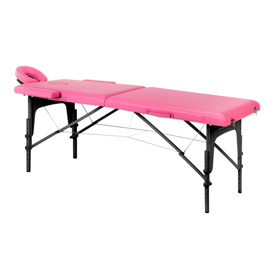 Folding Massage Table Balance 2 Zone - Pink