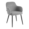 Salon Chair 4Rico Intra - Grey and Black