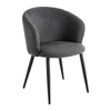 Salon Chair 4Rico Asola - Grey and Black