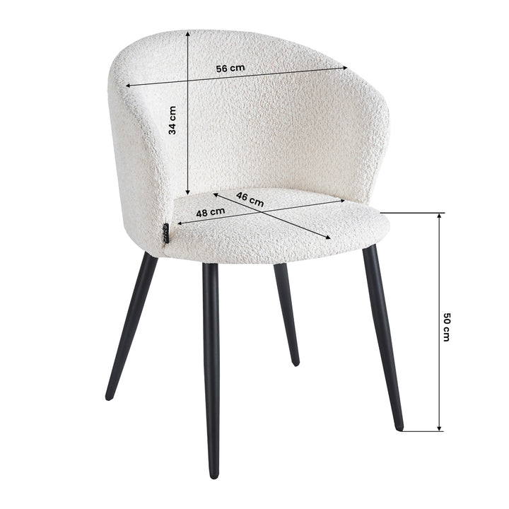 Salonstoel 4Rico Verso Wit - afbeelding 8