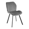 Salon Chair 4Rico Vetro - Grey and Black