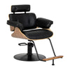 Hairdressing Chair Gabbiano Florence - Walnut Black